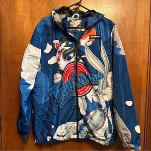 Vintage Space Jam x Members Only Tune Squad Full Zip Jacket Large